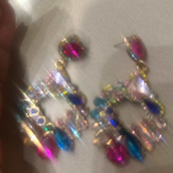 Cute little guitar brooch with earrings - Picture 7 of 7